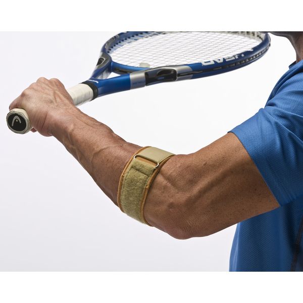 Cho-Pat Tennis Elbow Support Strap - Comfortable, Adjustable, Targeted Forearm Support (Large, 12"-13")