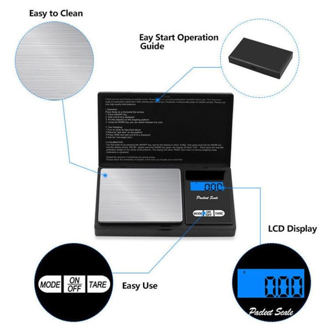 Towayer Portable Digital Scale Led Electronic Scales Postal Food