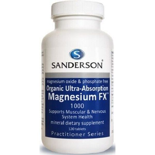 Sanderson Magnesium FX 1000 Tablets 120 Ultra Absorption