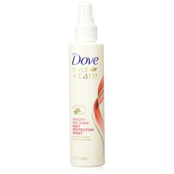 Dove Style + Care Smooth Shine Heat Protection Spray, 6.1 fl oz