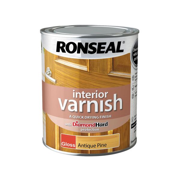 Ronseal Interior Varnish Antique Pine Gloss 750ml