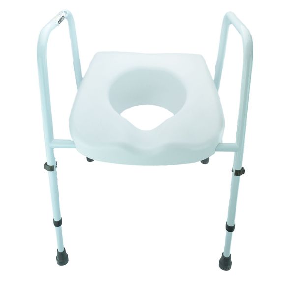 Mowbray Lite Raised Toilet Seat & Frame (Flat Packed)