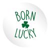 Flox Creative 45 30mm Matt Circle Stickers Born Lucky