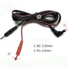 Lead Wires DC 2.35mm Plug 2.0mm Replacement Electrode Lead Wires (4 Pieces)