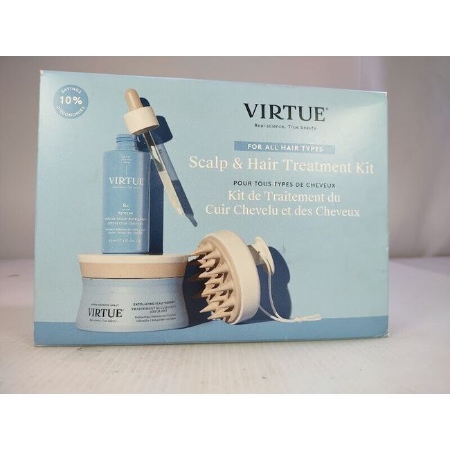 VIRTUE Scalp & Hair Treatment Kit (3 Pc.)Nourish, Soothe & Rebalances Hair