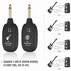 Guitar Bass WIRELESS System Transmitter Receiver Built In Rechargeable Battery