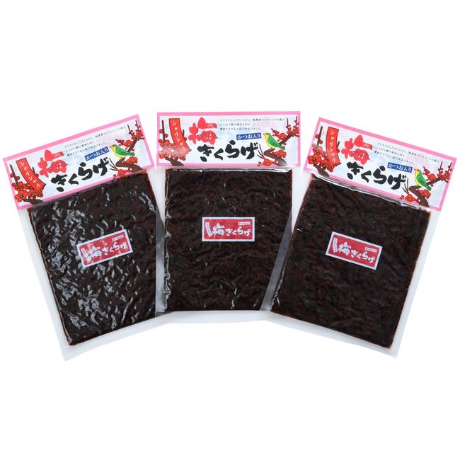 Oka Shoten Plum Wood Jellfish, 6.7 oz (190 g) x 3 Bags