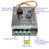 Motor Speed Controller DC 10-55V 60A 3000W PWM CCW Reversible Adjustable Motor Driver