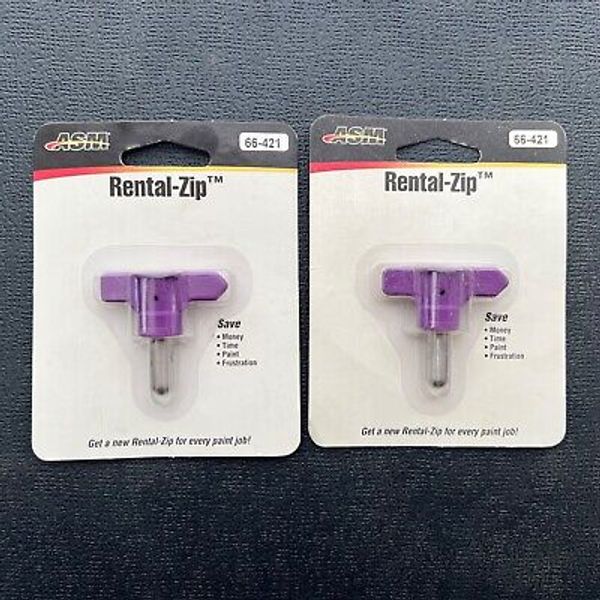 GRACO ASM Reversible Airless Paint Spray Tip Rental-Zip 66 421 Purple .021 LOT/2