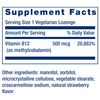 Life Extension Vitamin B12 Methylcobalamin 500mcg - Vitamin B12 Supplement for General Energy and Brain Health - Sugar Free Vegetarian Lozenges Dissolve in Your Mouth - Once Daily - 100 Count
