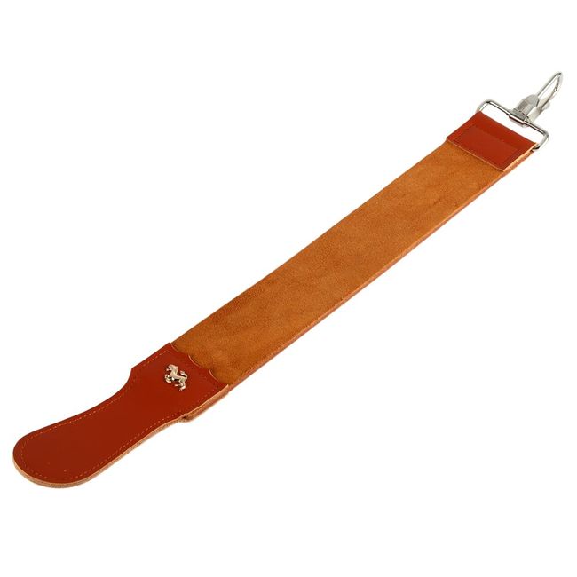 Leather Strop Strap Barber Straight Razor Folding Knife Shave Sharpener Sharpening Belt