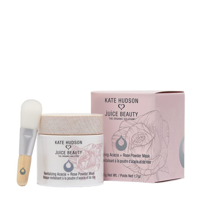 Juice Beauty Kate Hudson Revitalizing Acacia+ Rose Powder Mask, Hydrate, Clarify, Brighten, Nourish - 2.7 oz