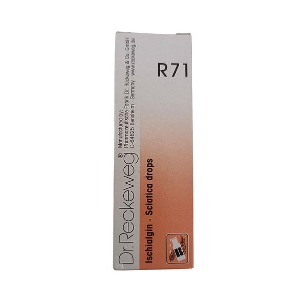 2 LOT X Dr. Reckeweg - Homeopathic Medicine - R71 - Sciatica Drops