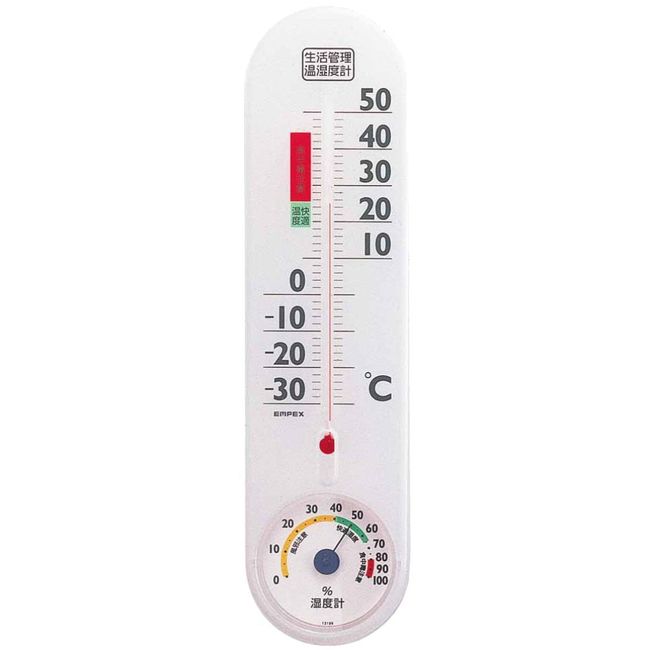 enpekkusu Weather Meter, Temperature and Humidity Meter, Life Control Hygrometer Wall Vertical