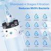 0.01Μm Inline Water Filter System for Refrigerator, Ice Maker, under Sink, 1/4 I