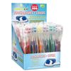 100 Bulk Toothbrushes + Caps, Individually Wrapped, Medium Soft, Multi Colors