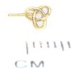 Arranview Jewellery Celtic triangle nose stud in 9ct yellow gold