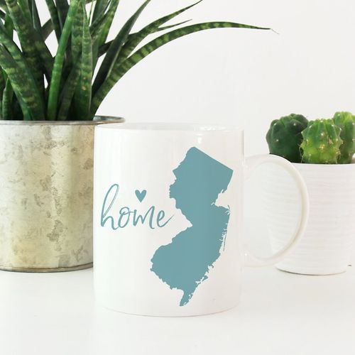 Andaz Press 11oz. US State Coffee Mug Gift, Aqua Home Heart, New Jersey, 1-Pack, Unique Hostess Distance Moving Away Christmas Birthday Gifts for Her