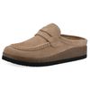 WHITE MOUNTAIN Women's Brinlee Mule, Beach Wood/Suede, 5 M