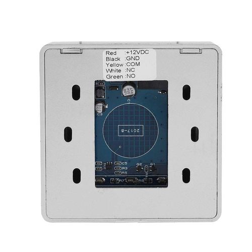 Demeras Door Touch Exit Release Unlock Button Switch Panel LED Light for Door Access Control System with Blue Indicator Light,NO/COM Output Contact
