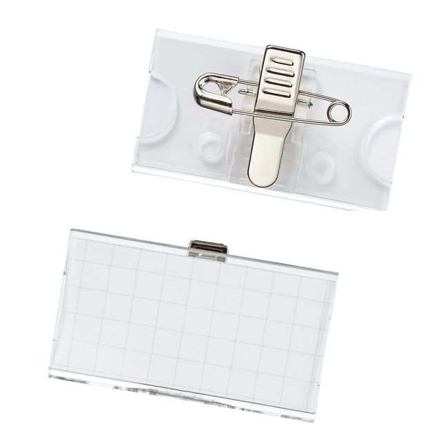 Lion Office Equipment U-Shaped Name Tags, 10 Pieces, Clip/Pin Included, U6-10P