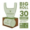 SUPERBIO 13 Gallon Handle Tie Compostable Food Waste Bags, 30 Count, 2 Pack, ASTM D6400, BPI and OK compost INDUSTRIAL, 49.2L, 0.87 Mil