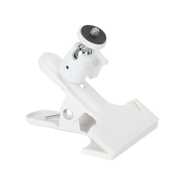 CAMVATE Spring Clip Clamp with Mini Ball Head Mount (White) - 3542