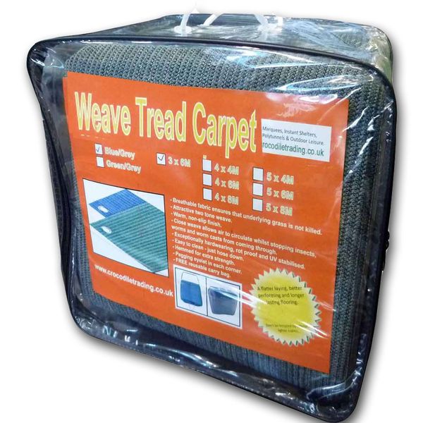 6m Wide, Multiple Lengths...Club Warden Approved. Suits, Caravan Awning | Marquees | Gazebo | Camping | Leisure | Festival. A Flatter Laying, Better Performing and Longer Lasting Outdoor Flooring. (6m x 3m Blue)