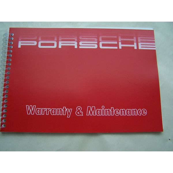 1988 PORSCHE 911 CARRERA MAINTENANCE MANUAL