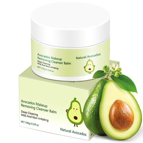 IZBEAUVO Avocado Clean Makeup Remover & Cleansing Balm, Facial Cleanser Balm for Sensitive Skin, Clean Oil Free Skin, Hydrating Cleanser, Refreshing Gentle Cleanser, Clean and Clear Cleanser