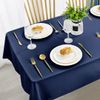 DWCN Table Cloth Wipeable Tablecloths Wipe Clean Tablecloth Rectangular Navy Table Cloth 140x200cm(55x79in) Waterproof Tablecloth Polyester
