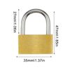 duisoad 4 Pcs Solid Brass Padlock Padlocks Brass Padlock Keyed Heavy Duty Small Padlock for Garages, Lockers, Suitcases, 40mm