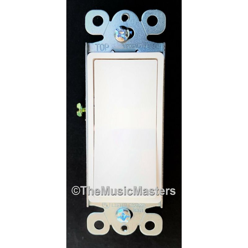 White Electric On/Off Decora Rocker WALL LIGHT SWITCH Residential ...