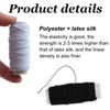Premium Elastic Sewing Thread 2-Pack – 30m Each, Ideal for Sewing, Quilting, Knitting, and Craft Projects – Strong, Durable, Multi-Purpose Elastic Thread