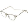 Magnetic Detachable Senior Glass CliC (Click) Vintage Clear Grey VGR +1.5