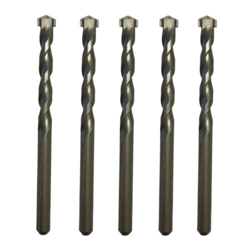 6mm x 150mm TCT Tipped Masonry Drill Bits (Pack Of 5) For Concrete Brick Porcelain Ceramic Tile Plastic Wood