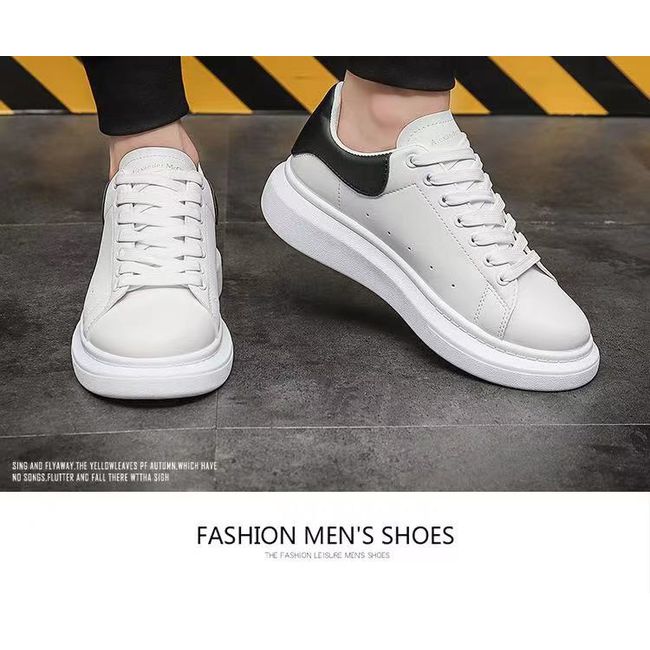 Shoes Men White Vulcanized Sneakers Boys Flat Comfortable Autumn