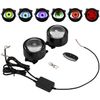 3Inch LED Dynamic Devil Eyes Light 6 Modes 12V Headlight Retrofit Remote Control