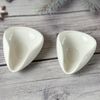 Ceramic Coffee Bean Dosing Cups, Anti-Static Measuring Tool, Set of 2, White