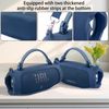 (Case Only) JBL Charge 6 Portable Speaker Silicone Case with Shoulder Strap, Blue - co2CREA