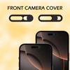 EYSOFT Front Camera Cover Compatible for iPhone 16/16Plus/16Pro/16Pro Max,Webcam Cover Protect Privacy and Security,Not Affect Face ID, 2 Pack-Black