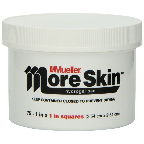 Mueller More Skin hydrogel pad 75 - 2.5cm Squares Jar
