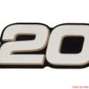 Tracker Boat Sticker Emblem Decal | 200 Combo White / Black (Pair)