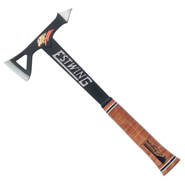 ESTWING Tomahawk Axe - 16.25" Lightweight Hatchet with Forged Steel Construction & Genuine Leather Grip - ETA