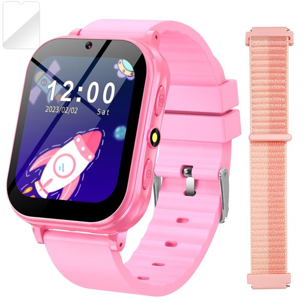 Kids Smart Watch Girls Boys, Gifts Age 8-10 with 31 Games Camera Music HD Touch Screen Video Learn Card Birthday Toys Gifts for Age 4 5 6 7 9 11 12