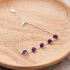 Philip Jones Amethyst Gemstone Bracelet