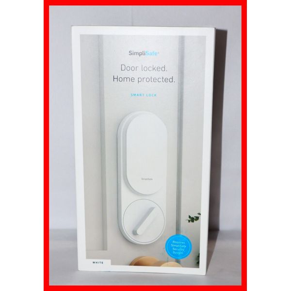 NEW! LATEST SimpliSafe SS3-LK-WW Smart Door Deadbolt Lock White W/ PIN Pad (O2)