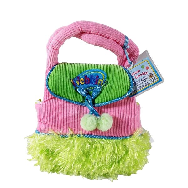 Webkinz Plush Pet Carrier Purse Bag Pink Green Furry Child Toy New w/ Code