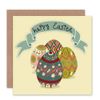 Wee Blue Coo HAPPY EASTER PAINTED EGSS BLANK GREETINGS CARD ART