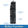 A ABSOPRO Power Window Switch No.TD1166350A Window Control Switch for Mazda CX-9 2010-2015 Black